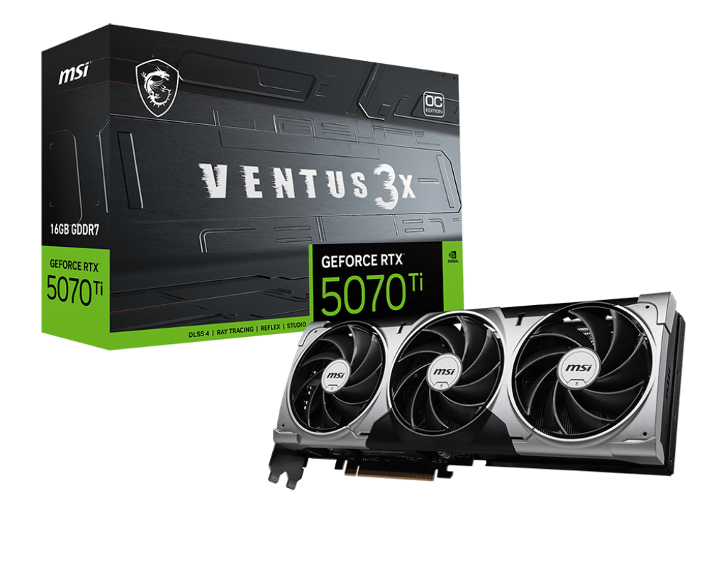 MSI GeForce RTX 5070 Ti 16G Ventus 3X OC Graphics Card MSI GeForce RTX 5070 Ti 16G Ventus 3X OC Graphics Card
