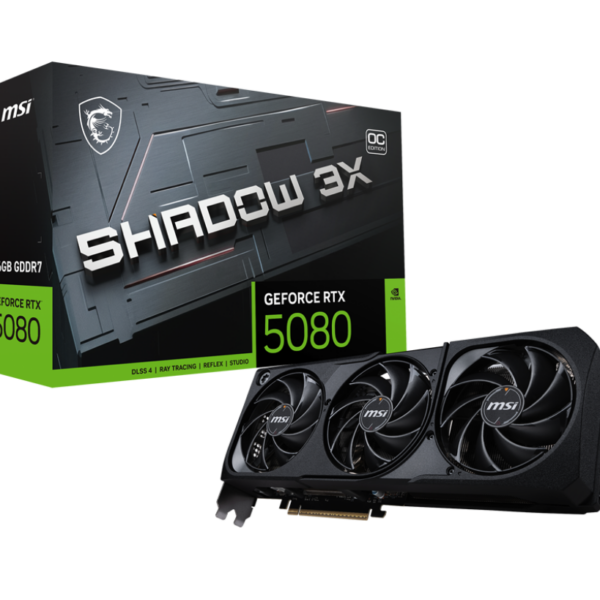 MSI GeForce RTX 5080 16G Shadow 3X OC Graphics Card