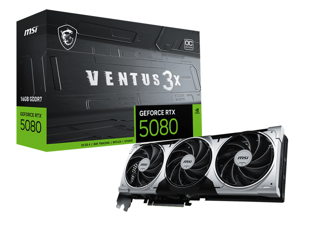MSI GeForce RTX 5080 16G Ventus 3X OC Plus MSI GeForce RTX 5080 16G Ventus 3X OC Plus