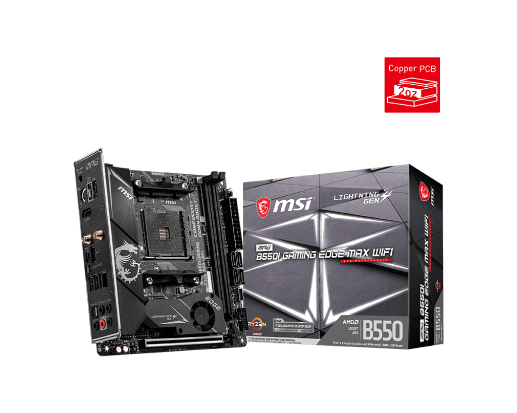 MSI MPG B550I Gaming Edge Max WiFi Motherboard MSI MPG B550I Gaming Edge Max WiFi Motherboard