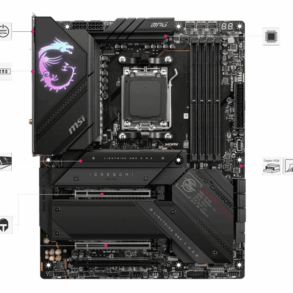 MSI MPG X670E Carbon WiFi Motherboard 5