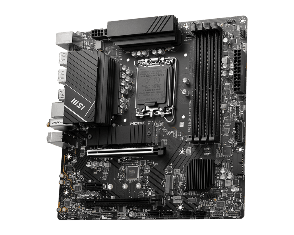 MSI PRO B760M A WiFi DDR4 Motherboard 2 1