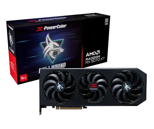 PowerColor Hellhound Radeon RX 9070 XT 16GB GDDR6 Graphics Card 1