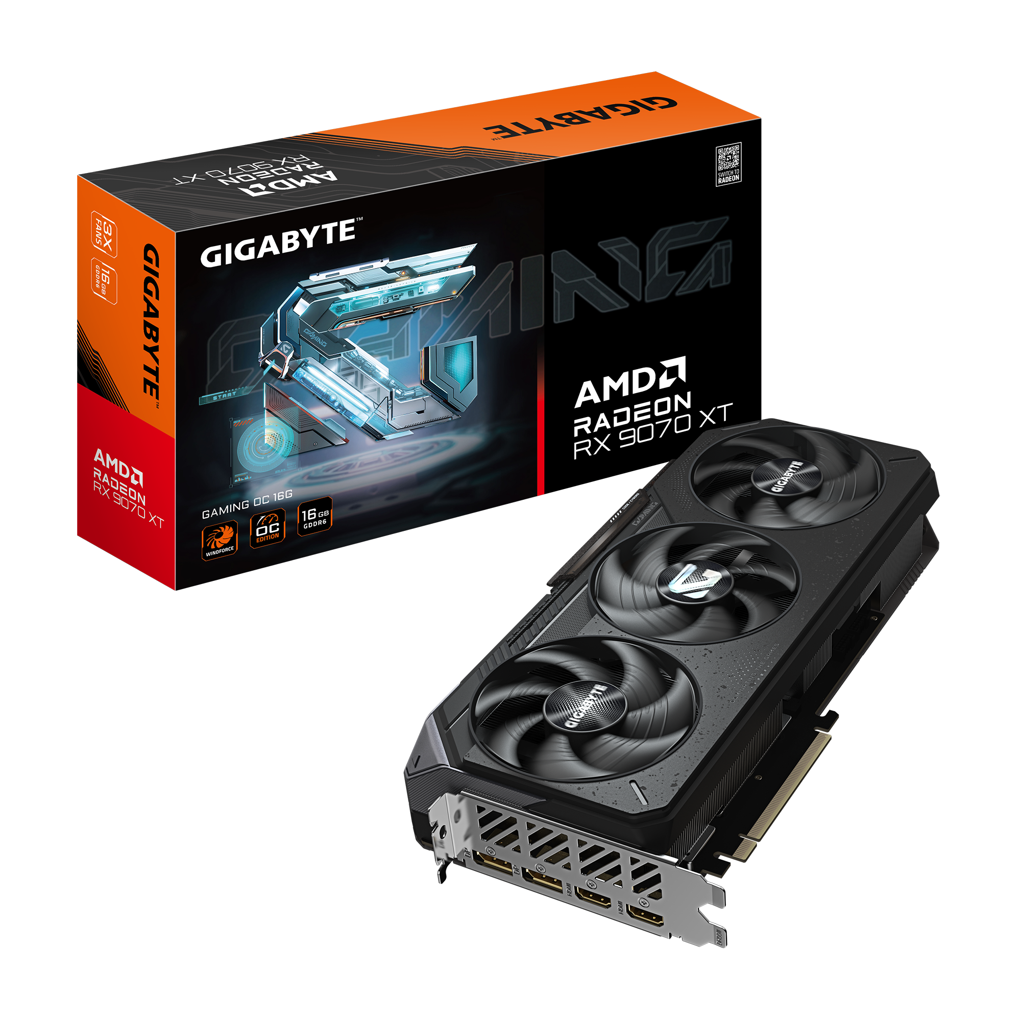 Radeon RX 9070 XT GAMING OC 16G 01 Radeon RX 9070 XT GAMING OC 16G 01