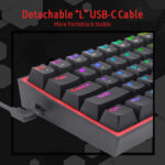 Redragon Fizz K617 Wired Black Keyboard 4