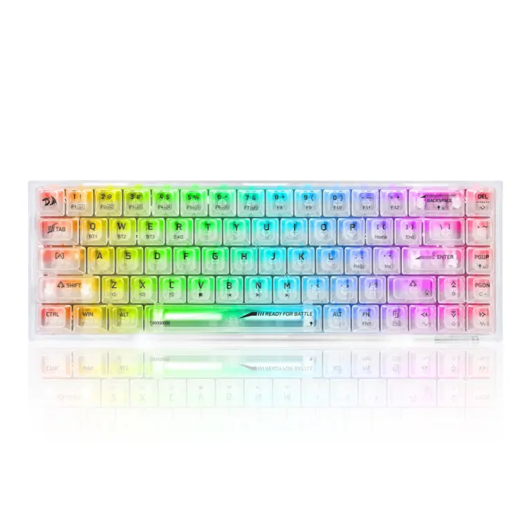 Redragon K631 PRO Wireless RGB Gaming White Keyboard