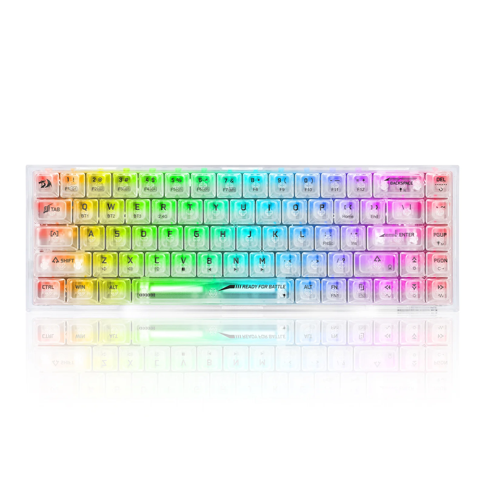 Redragon K631 PRO Wireless RGB Gaming White Keyboard Redragon K631 PRO Wireless RGB Gaming White Keyboard