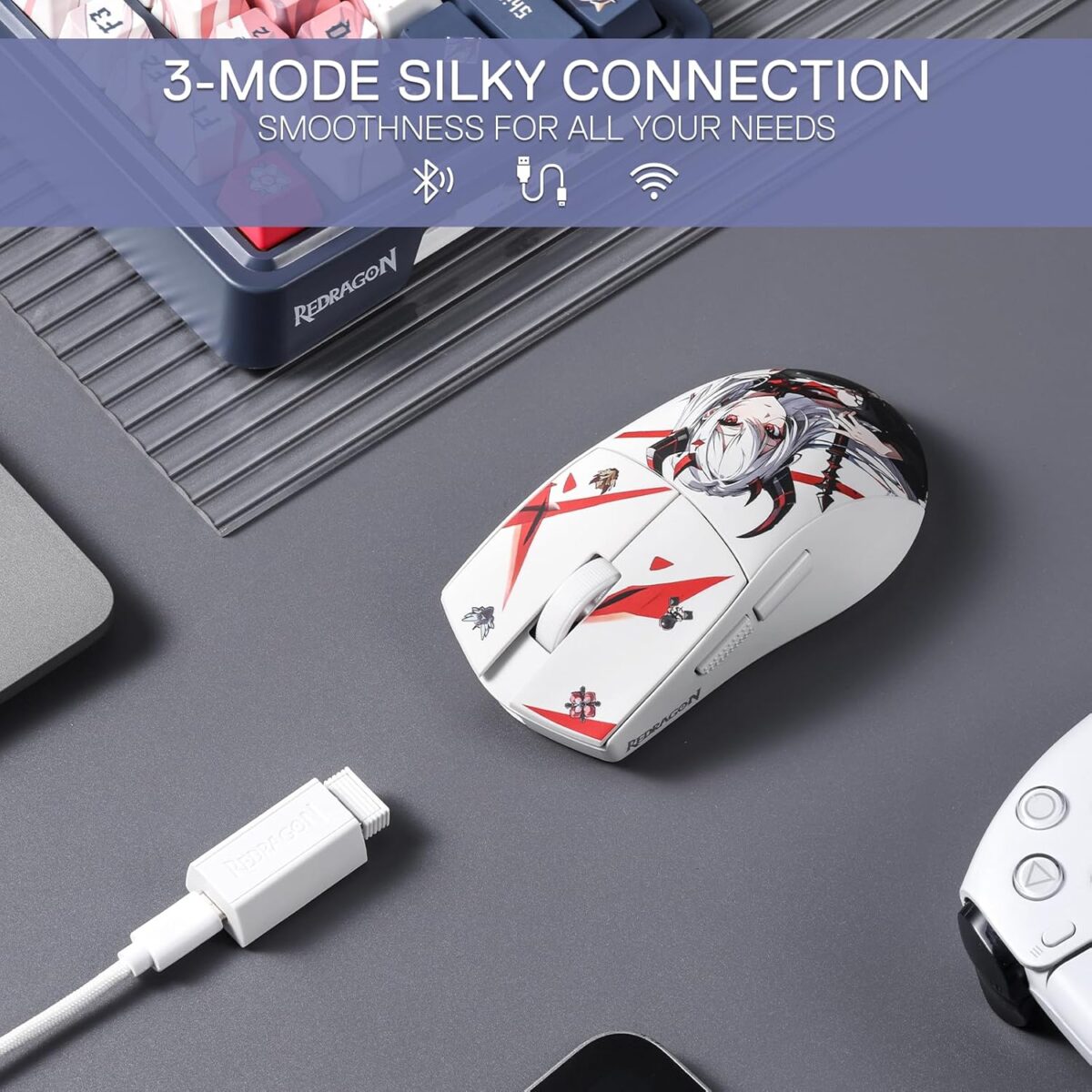 Redragon M916 AK Pro 3 Mode Gaming Mouse 3