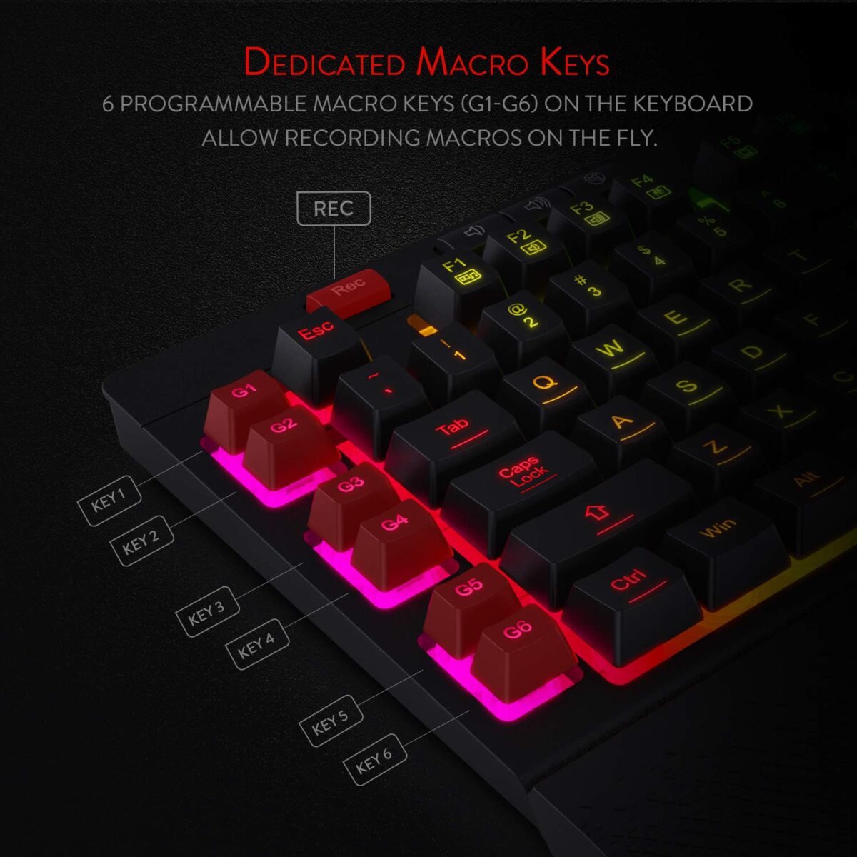 Shiva K512 Wired Membrane Keyboard Black 2