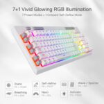 Shiva K512 Wired Membrane Keyboard White 4