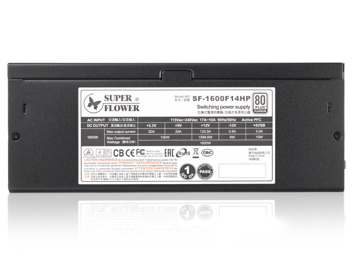 Super Flower Leadex Platinum SE 1600W 2