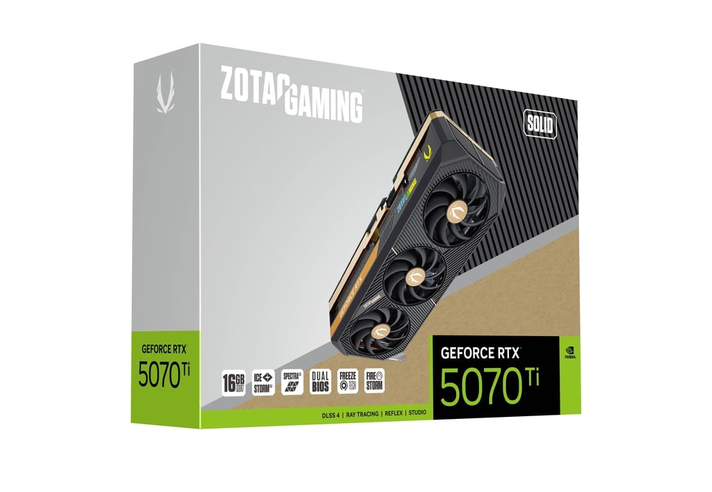 Zotac Gaming GeForce RTX 5070 Ti Solid 16GB Graphics Card Zotac Gaming GeForce RTX 5070 Ti Solid 16GB Graphics Card