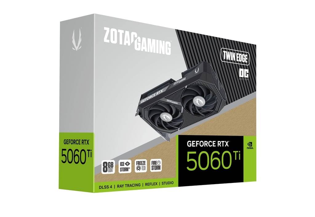 Zotac GeForce RTX 5060 Ti 8GB Twin Edge OC Graphics Card 1 Zotac GeForce RTX 5060 Ti 8GB Twin Edge OC Graphics Card 1