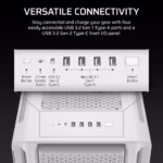Corsair 5000T Mid Tower White Desktop Cabinet 6