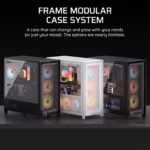 Corsair Chassis Frame 5000D RS ARGB White Desktop Cabinet 2
