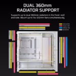 Corsair Chassis Frame 5000D RS ARGB White Desktop Cabinet 4