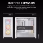 Corsair Chassis Frame 5000D RS ARGB White Desktop Cabinet 7