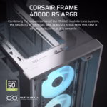 Corsair Frame 4000D RS ARGB White Case 1 1