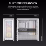 Corsair Frame 4000D RS ARGB White Case 8 1