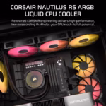 Corsair Nautilus 360 RS ARGB Liquid CPU Cooler 9