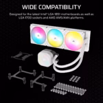 Corsair Nautilus 360 RS ARGB White Liquid Cooler 5
