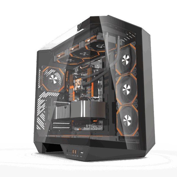 DarkFlash ARCEE DY470 Black ATC PC Case