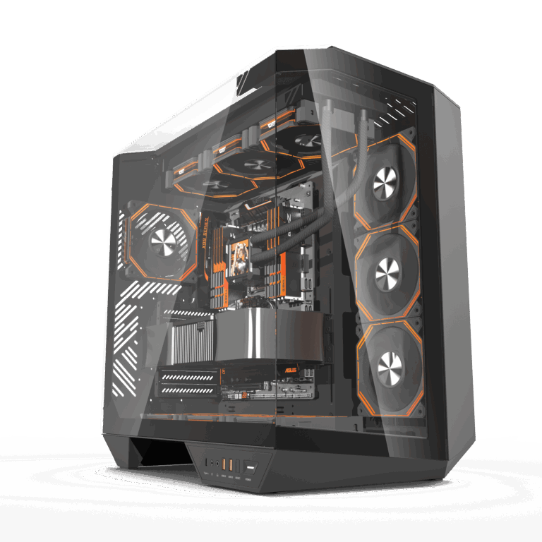 DarkFlash ARCEE DY470 Black ATC PC Case