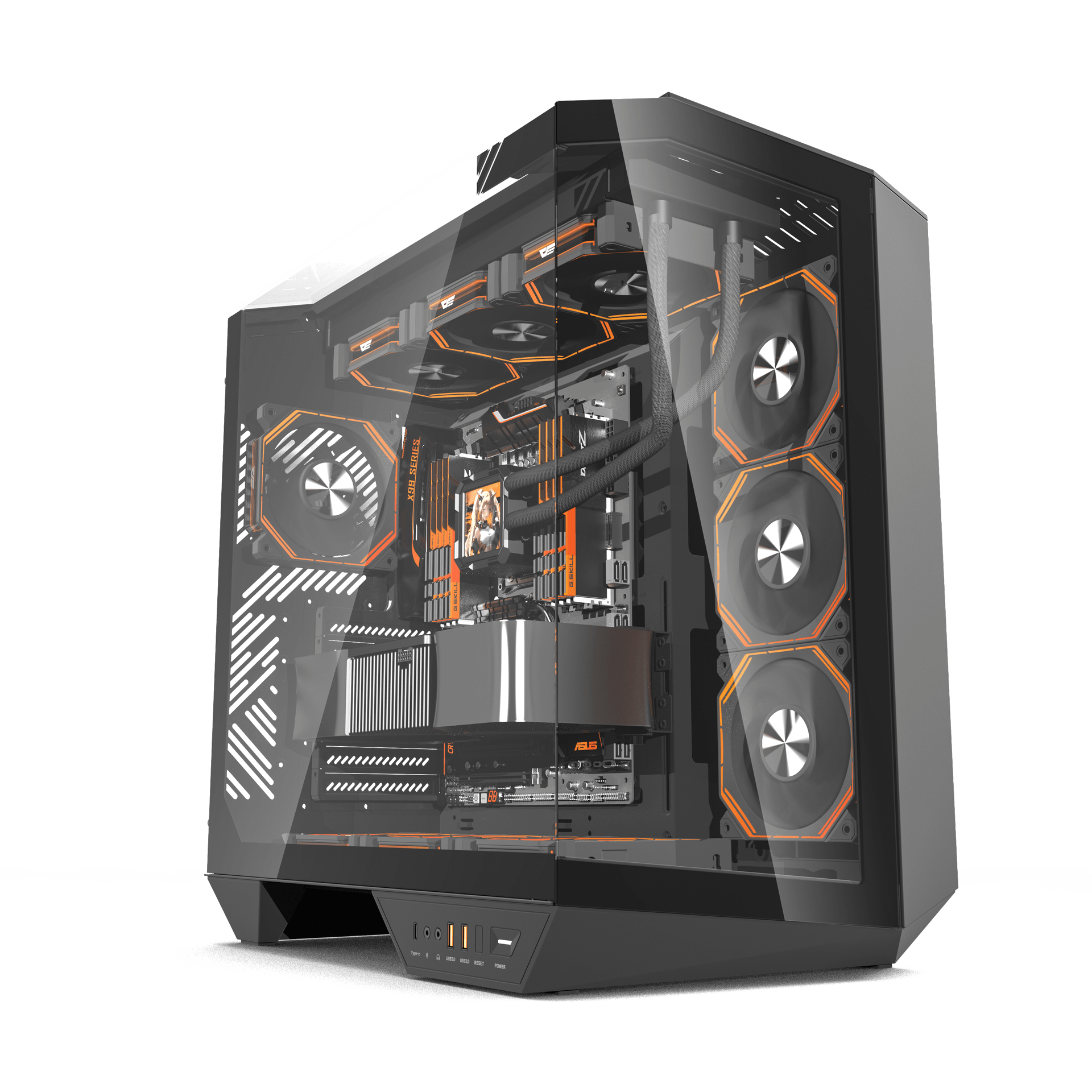 DarkFlash ARCEE DY470 ATX Desktop Cabinet 1 DarkFlash ARCEE DY470 Black ATC PC Case