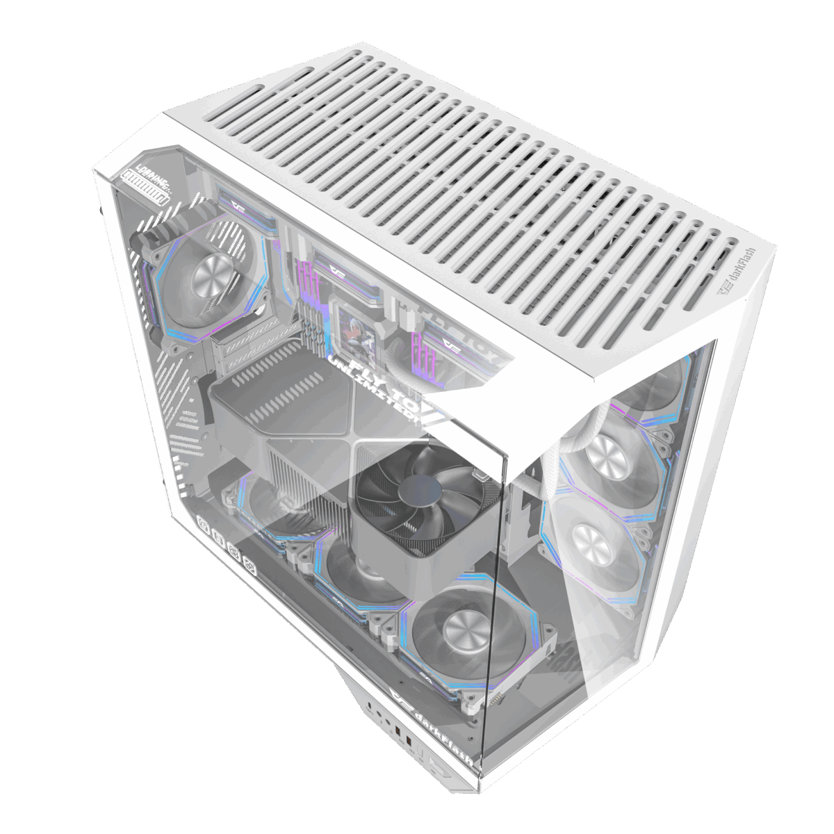 DarkFlash ARCEE DY470 ATX White Cabinet 2