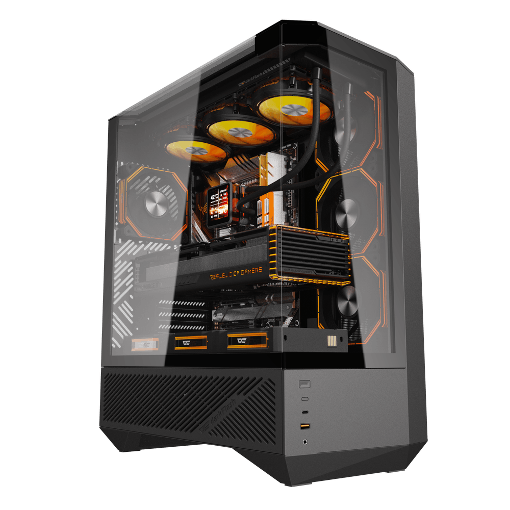 DarkFlash DY460 ATX Black Desktop Cabinet DarkFlash DY460 ATX Black Desktop Cabinet