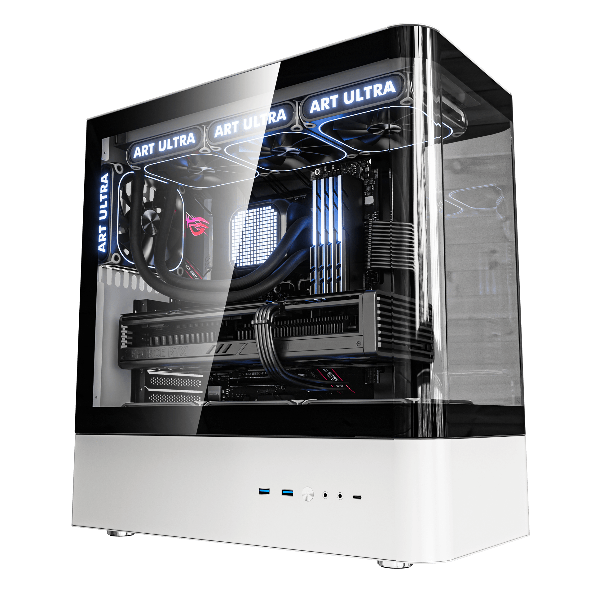 DarkFlash HM1 ATX White Desktop Cabinet 1 DarkFlash HM1 ATX White Desktop Cabinet 1