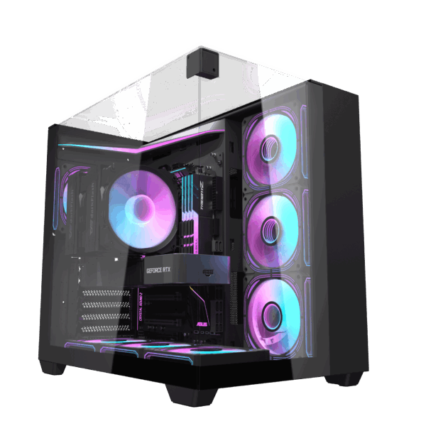 DarkFlash TH285 Black ATX Desktop Cabinet 1
