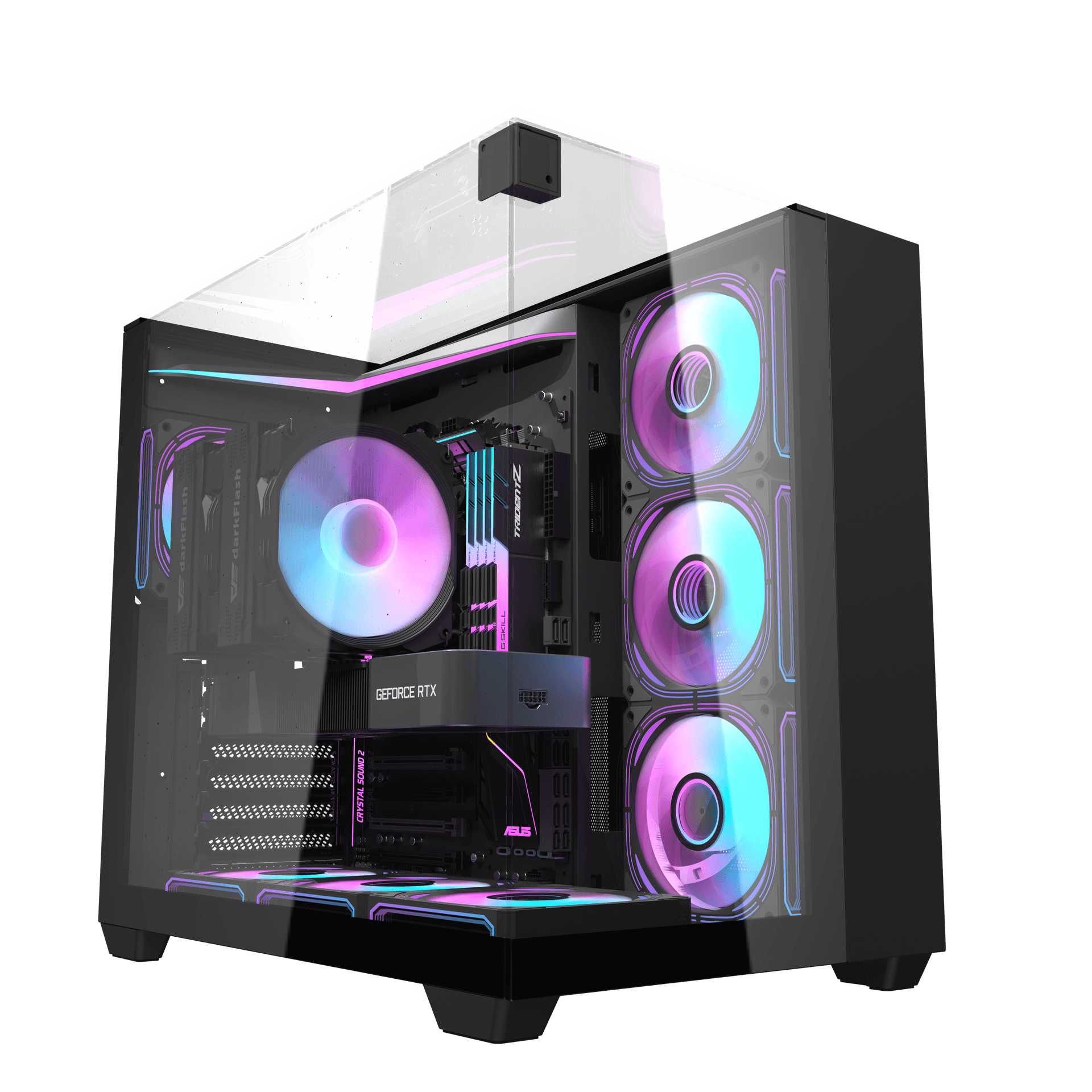 DarkFlash TH285 Black ATX Desktop Cabinet 1 DarkFlash TH285 Black ATX Desktop Cabinet 1