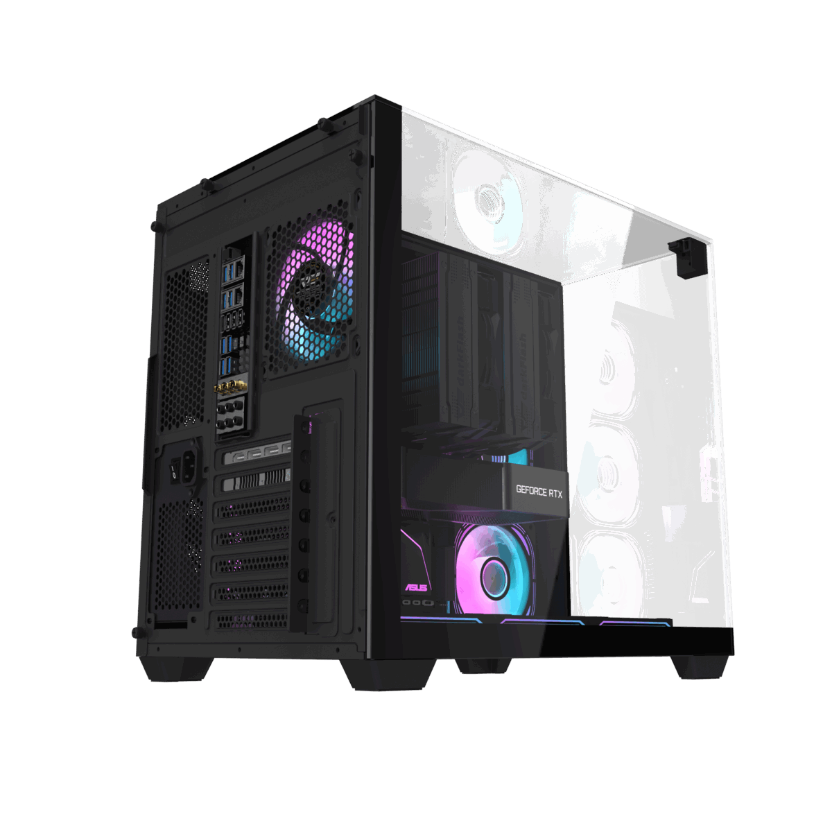 DarkFlash TH285 Black ATX Desktop Cabinet 3