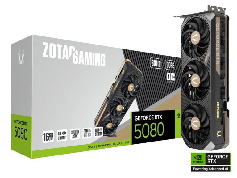 ZOTAC GAMING GeForce RTX 5080 Solid Core OC