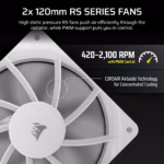 Corsair Nautilus 240 RS LCD White Liquid Cooler 3