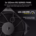 Corsair Nautilus 360 RS LCD Liquid CPU Cooler 4
