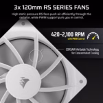 Corsair Nautilus 360 RS White LCD Liquid Cooler 3