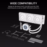 Corsair Nautilus 360 RS White LCD Liquid Cooler 6