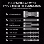 Corsair SF1000 Fully Modular Desktop PSU 6