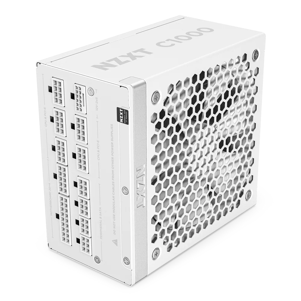 NZXT C1000 Watt ATX White Desktop SMPS NZXT C1000 Watt ATX White Desktop SMPS