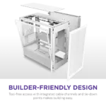 NZXT Chassis H3 Flow mATX White Cabinet 7