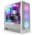 NZXT Chassis H5 Flow RGB mATX White Case 6