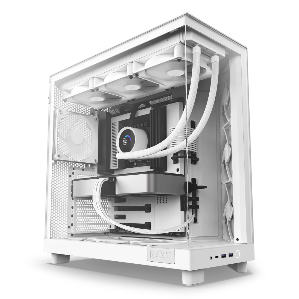 NZXT Chassis H6 Flow White Dual Chamber NZXT Chassis H6 Flow White Dual Chamber