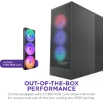 NZXT Chassis H7 Flow RGB Black Mid Tower 3
