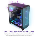 NZXT Chassis H7 Flow RGB Black Mid Tower 4