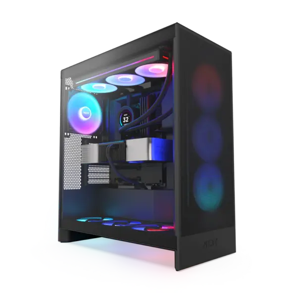 NZXT Chassis H7 Flow RGB Black Mid Tower