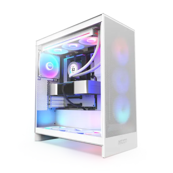 NZXT Chassis H7 Flow RGB White Mid Tower