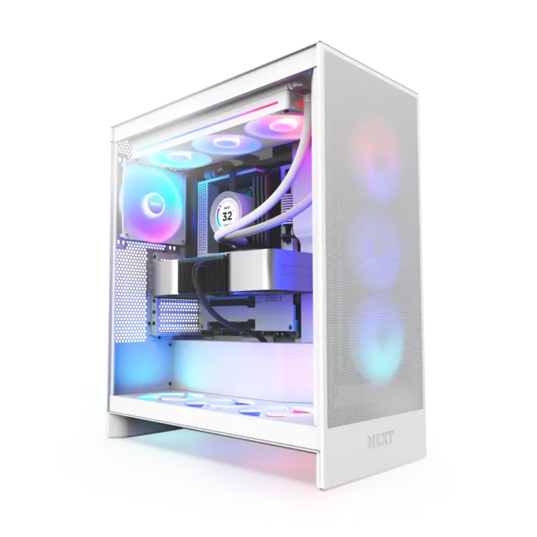 NZXT Chassis H7 Flow RGB White Mid Tower