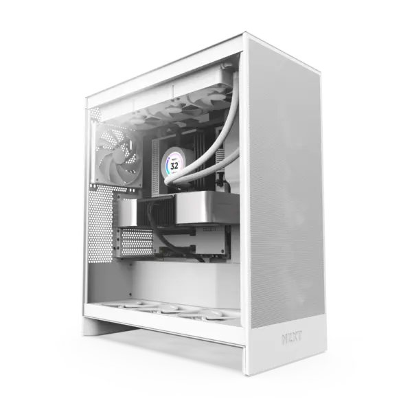 NZXT Chassis H7 Flow White Mid Tower Case